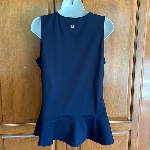 FILA Performance Top Navy Blue, Ruffle Bottom, size M - Picture 3 of 7